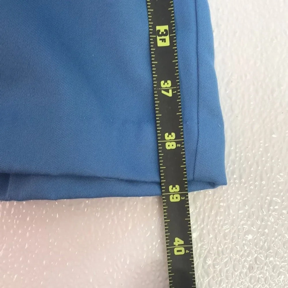 Womens Blue Elastic Waist Pull On Casual Trousers Comfy Pants - Picture 8 of 10